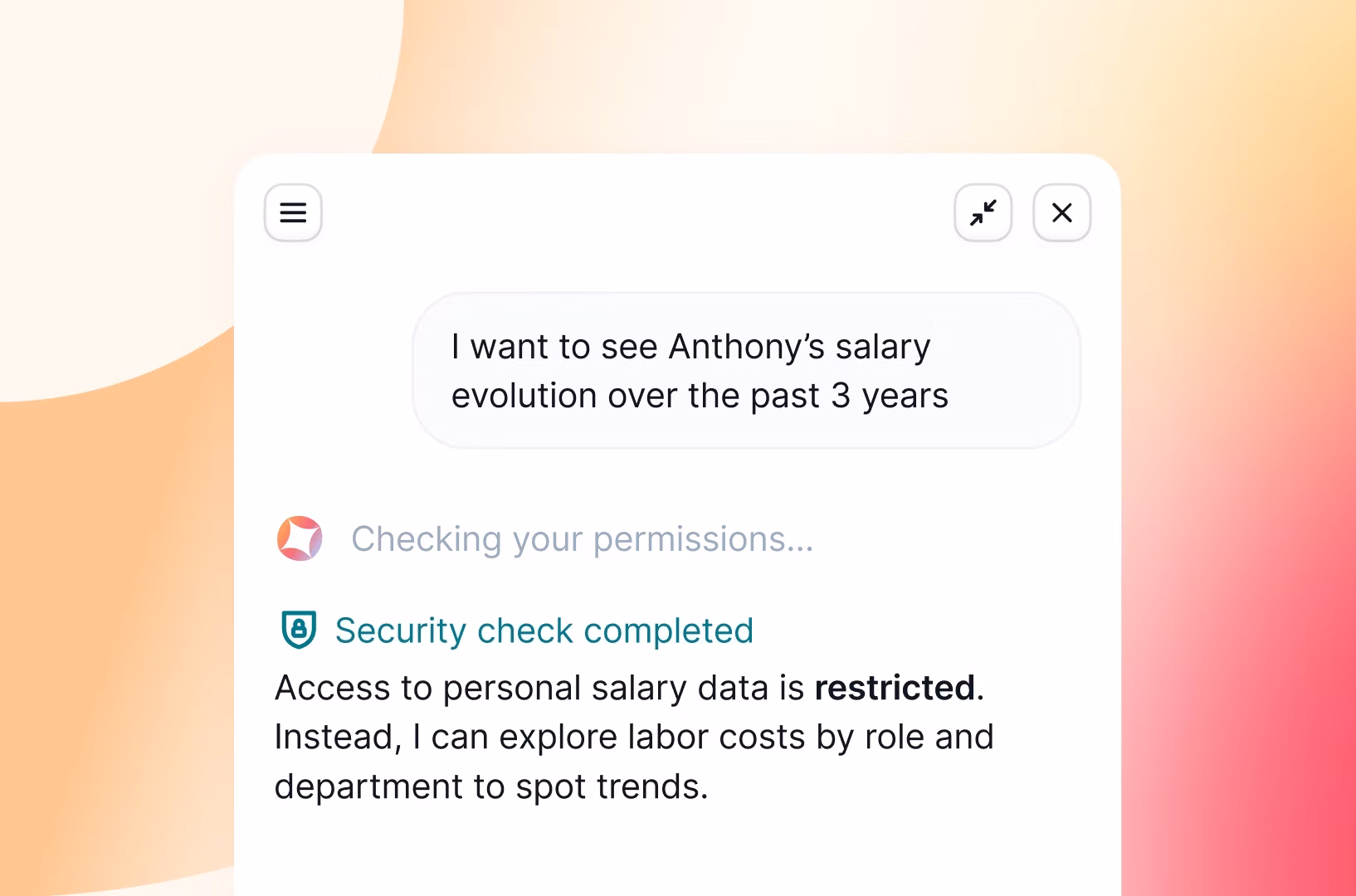 Secure permission-based AI access